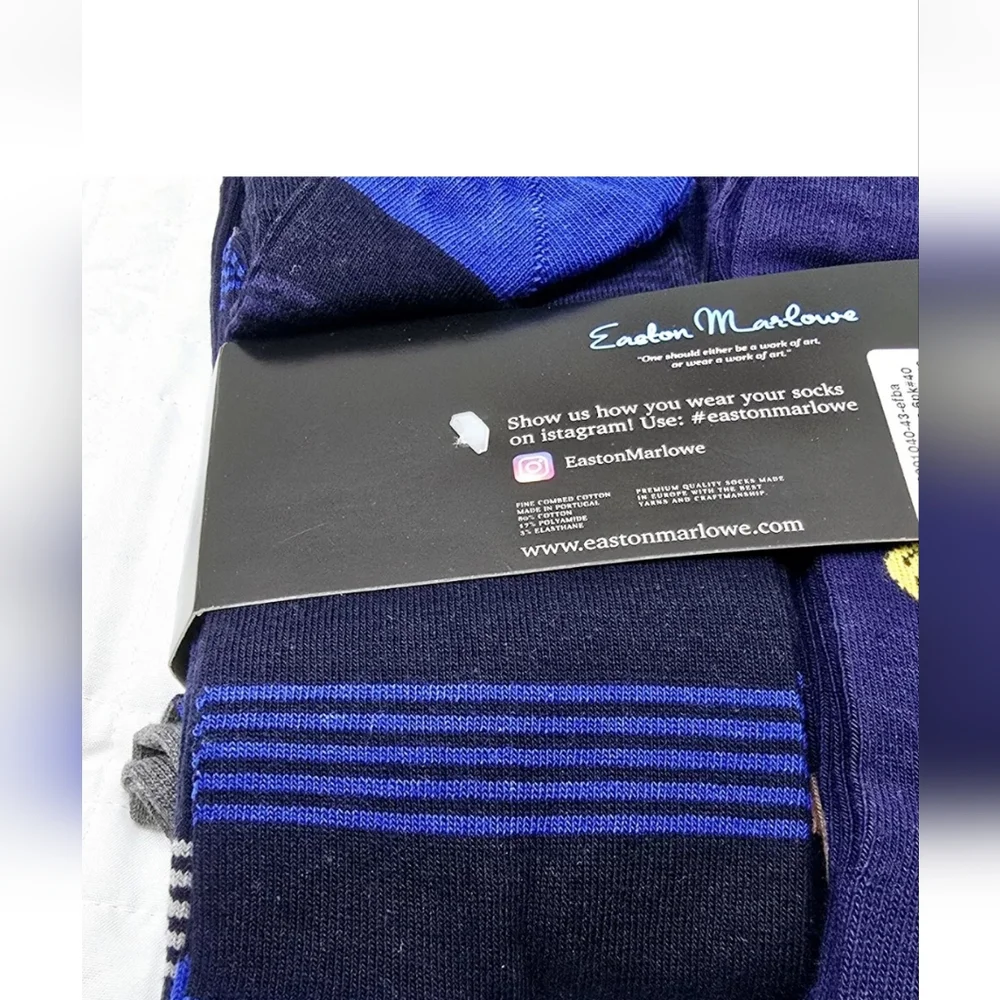 Easton‎ Marlowe  Dress Socks Mens Cotton